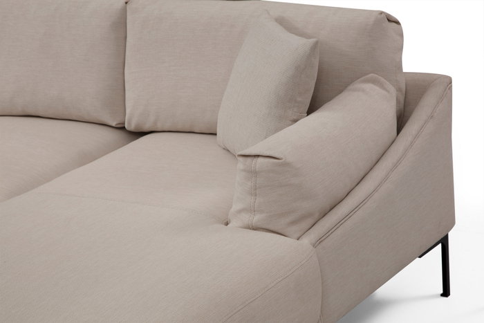 Atelier Del Sofa Leo Corner Right Sofá Esquinero Crema 255 x 150 cm